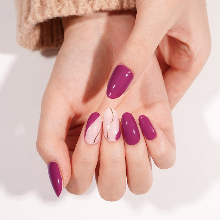 SEMI CURED GEL NAIL STICKER Devil J Collection N Violet Wave - Hi Gorgeous AU