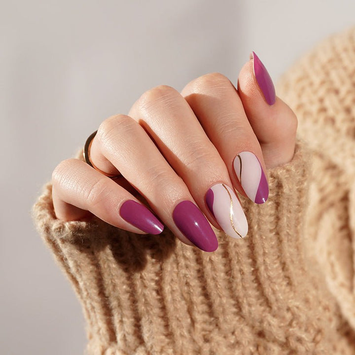 SEMI CURED GEL NAIL STICKER Devil J Collection N Violet Wave - Hi Gorgeous AU