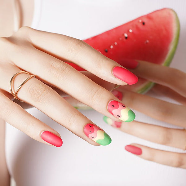 SEMI CURED GEL NAIL STICKER Devil J Collection N Watermelon - Hi Gorgeous AU