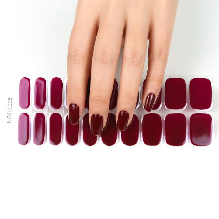 SEMI CURED GEL NAIL STICKER Devil J Collection N Wine - Hi Gorgeous AU