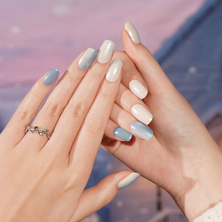 SEMI CURED GEL NAIL STICKER Devil J Collection N Winter Whisper ( 2025 Xmas Limited) - Hi Gorgeous AU