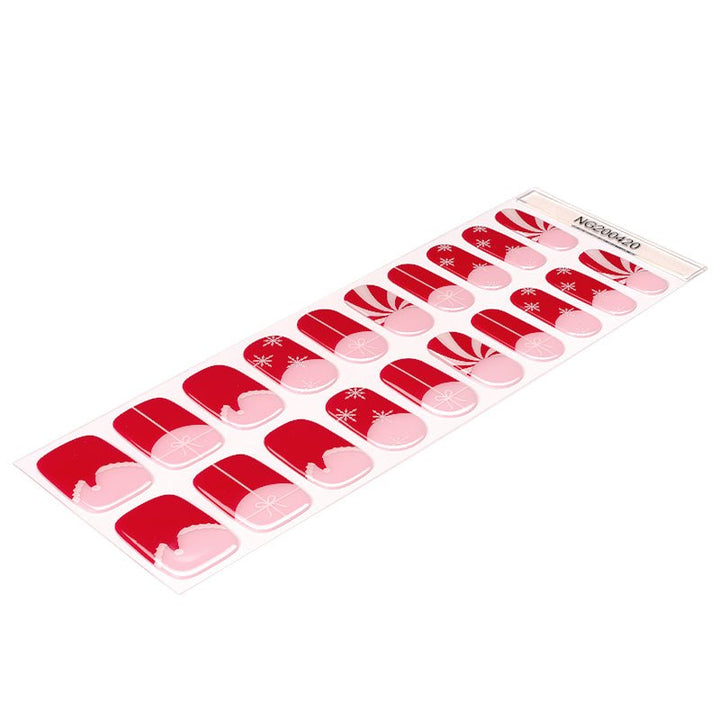 SEMI CURED GEL NAIL STICKER Devil J Collection N Xmas (Christmas Limited) - Hi Gorgeous AU