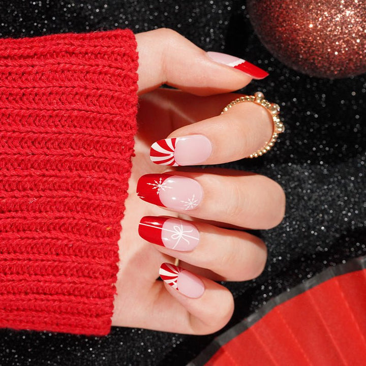 SEMI CURED GEL NAIL STICKER Devil J Collection N Xmas (Christmas Limited) - Hi Gorgeous AU