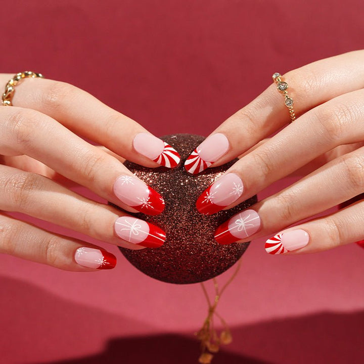 SEMI CURED GEL NAIL STICKER Devil J Collection N Xmas (Christmas Limited) - Hi Gorgeous AU