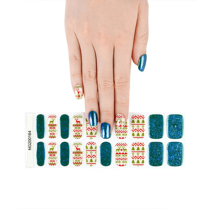 SEMI CURED GEL NAIL STICKER Devil J Collection N Xmas Deer (Christmas Limited) - Hi Gorgeous AU