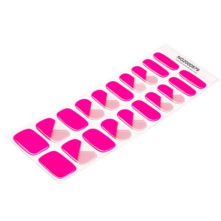 SEMI CURED GEL NAIL STICKER Devil J Collection N Y Fuchsia - Hi Gorgeous AU