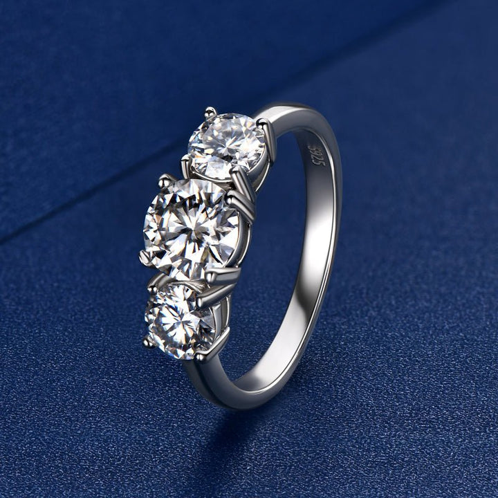 The 3 Stone Moissanite Diamond Engagement Ring - Hi Gorgeous AU