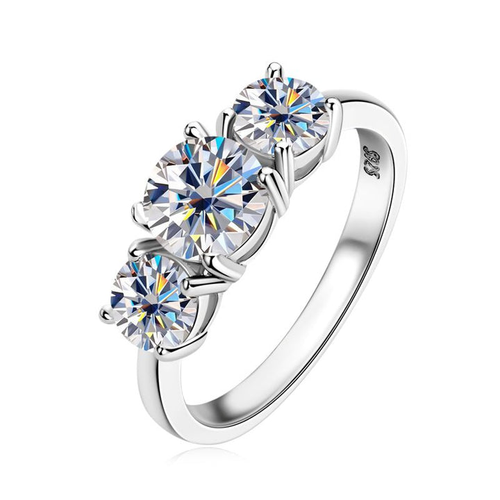 The 3 Stone Moissanite Diamond Engagement Ring - Hi Gorgeous AU