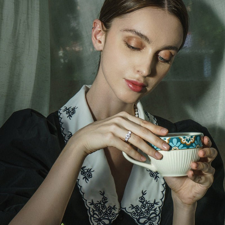 The 3 Stone Moissanite Diamond Engagement Ring with with Channel - Set band - Hi Gorgeous AU