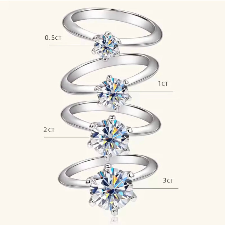 The Signature Setting Moissanite Diamond Engagement Ring - Round Solitaire in Gold - Hi Gorgeous AU