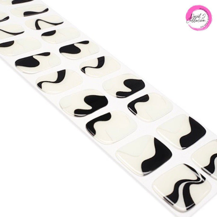 SEMI CURED GEL NAIL STICKER Devil J Collection N Black Is Here - Hi Gorgeous AU