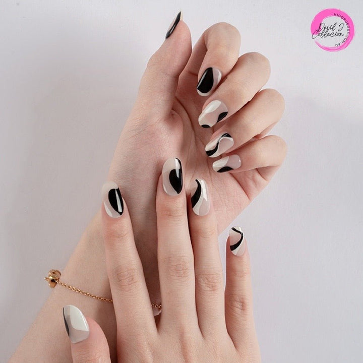 SEMI CURED GEL NAIL STICKER Devil J Collection N Black Is Here - Hi Gorgeous AU