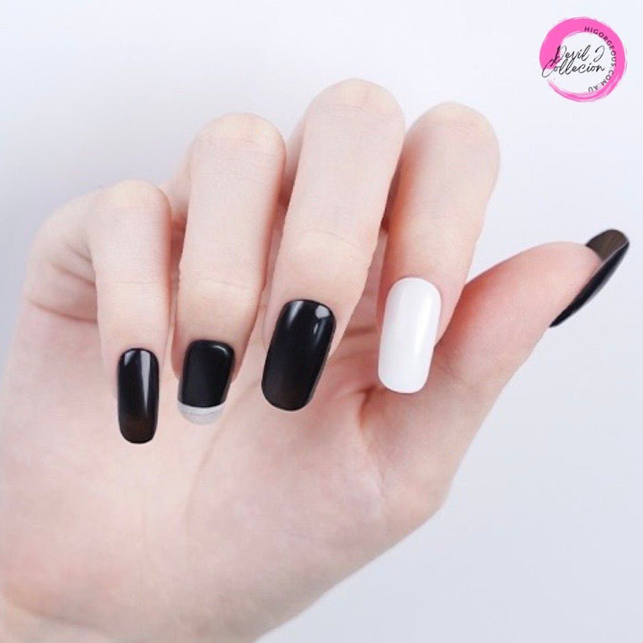 SEMI CURED GEL NAIL STICKER Devil J Collection N Black Lover - Hi Gorgeous AU