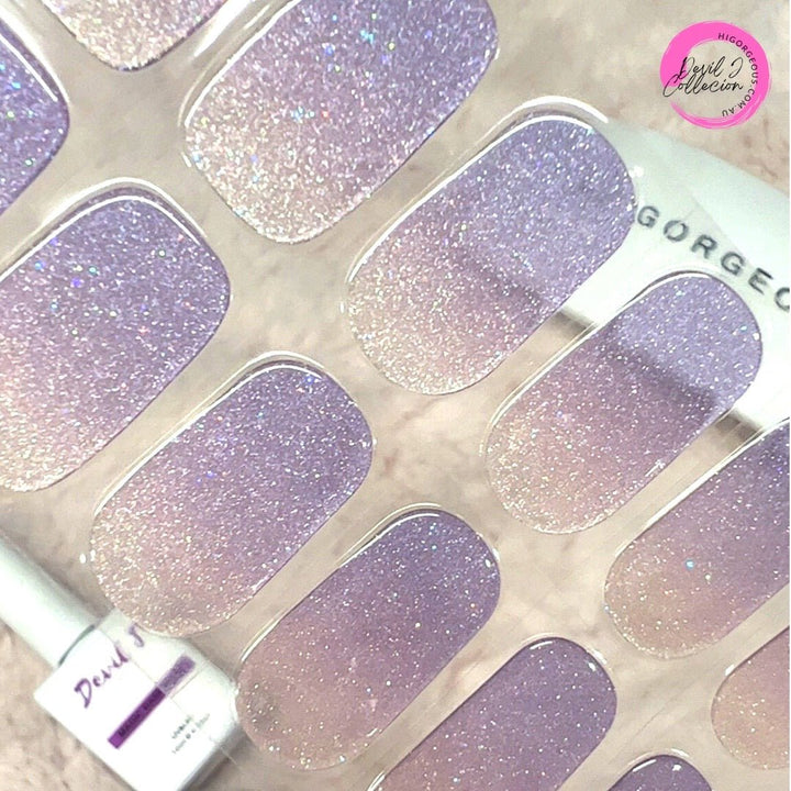 SEMI CURED GEL NAIL STICKER Devil J Collection N Purple Sorbet - Hi Gorgeous AU