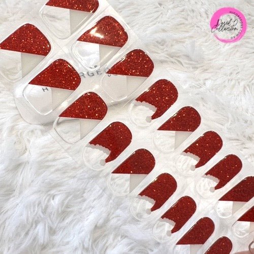 SEMI CURED GEL NAIL STICKER Devil J Collection N Xmas Hat (Christmas Limited) - Hi Gorgeous AU